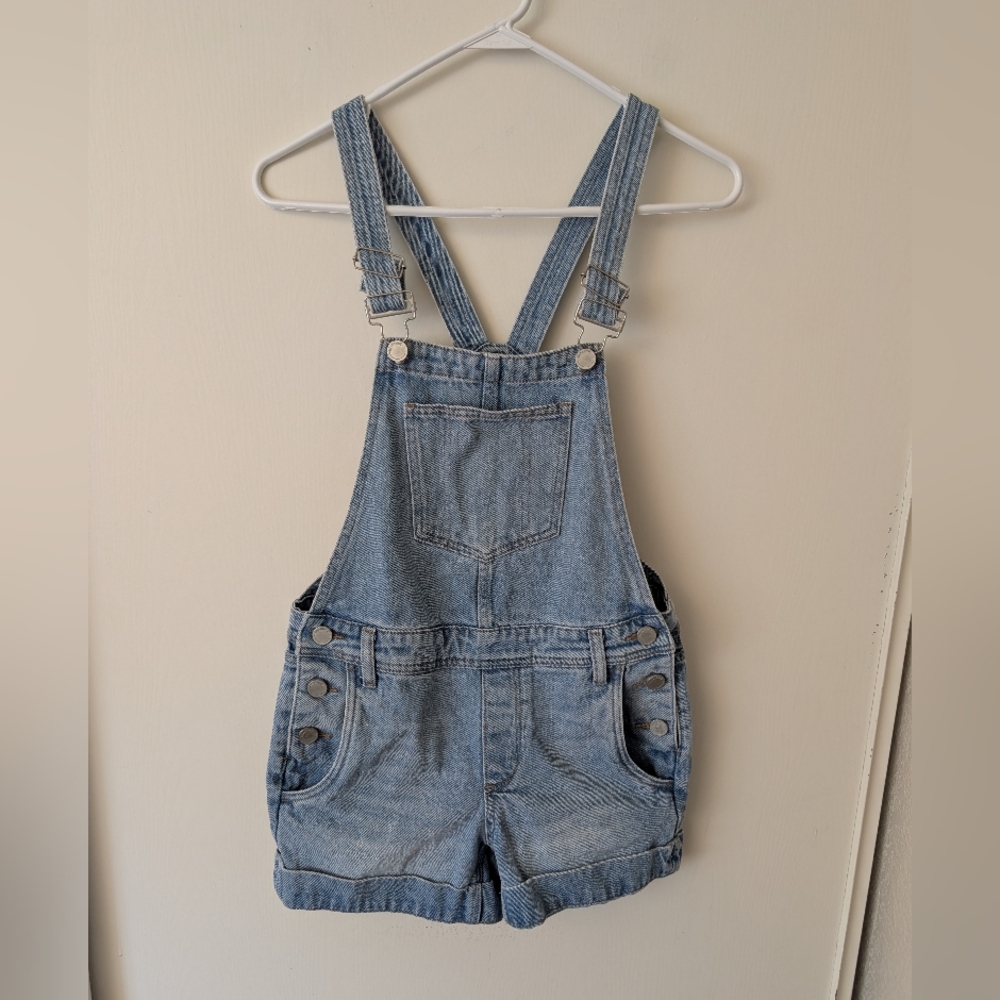 Blank NYC Womens 24 Denim Jean Shorts Overalls 100% Cotton Cottagecore Preppy